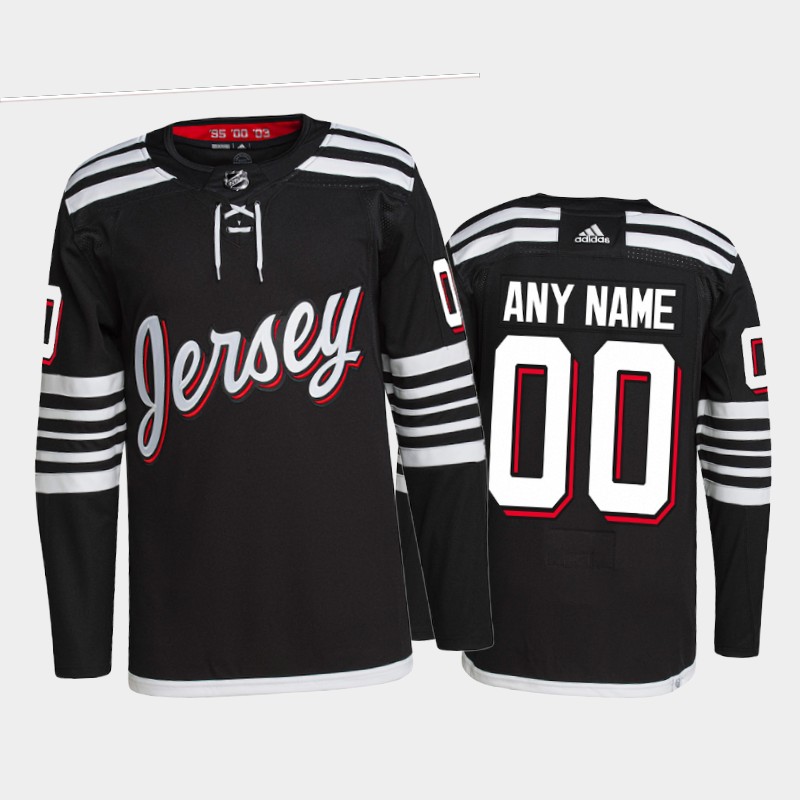 Men's New Jersey Devils Active Player Custom 2021/22 Black Stitched Jersey Men's New Jersey Devils Active Player Custom 2021/22 Black Stitched Jersey